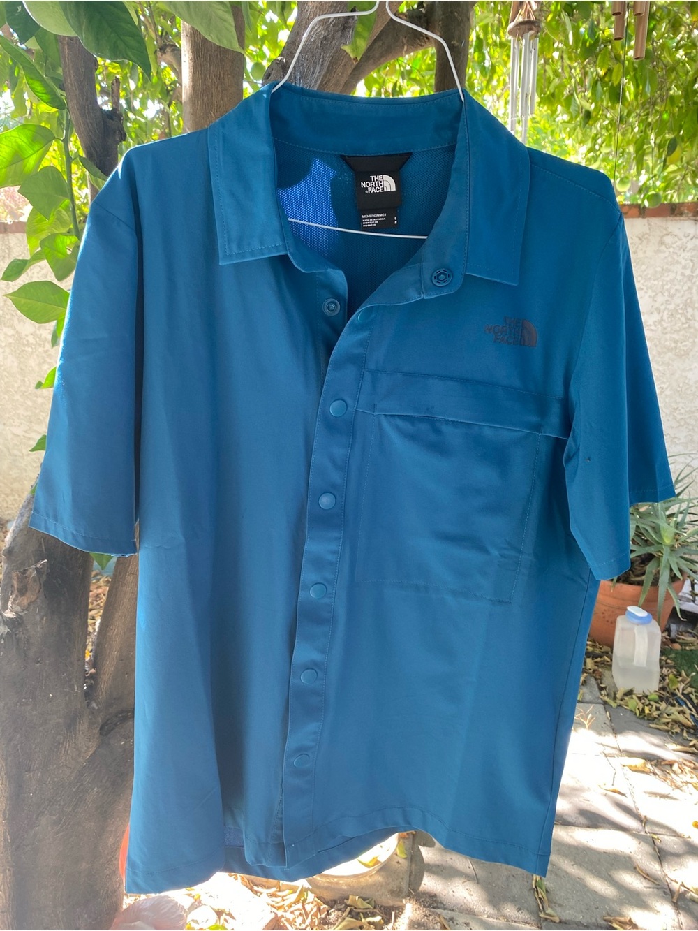 The North Face Men's Short-Sleeve Button Shirt — Teal